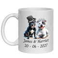 Staffordshire Bull Terrier Wedding Personalised Mug Staffy Dogs