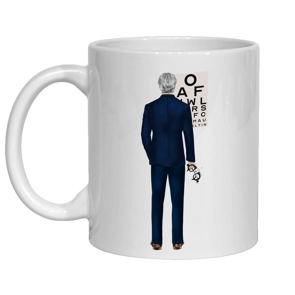 Personalised Optician Mug – spectacular gift for dad, brother, son. Retirement, congratulations