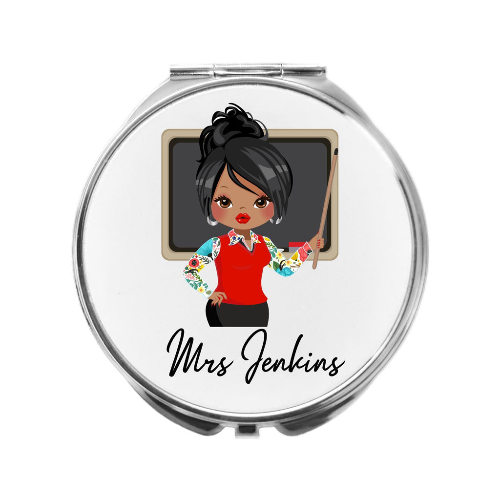 Personalized Teacher Compact Mirror: Teaching Assistant Gift