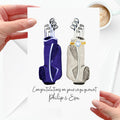 Golf Engagement Card Personalised