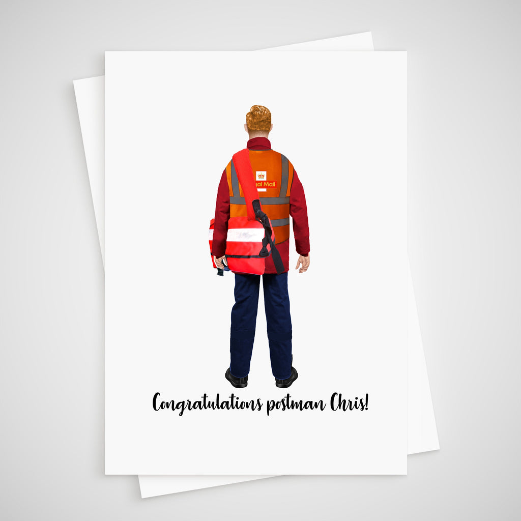 Postman Card New Job Personalised Congratulations
