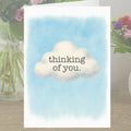Thinking of you Sympathy Card Cloud Grief Mourning Bereavement