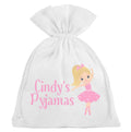 Ballet Pyjama Bag Personalised for Girls Ballerina PJ's