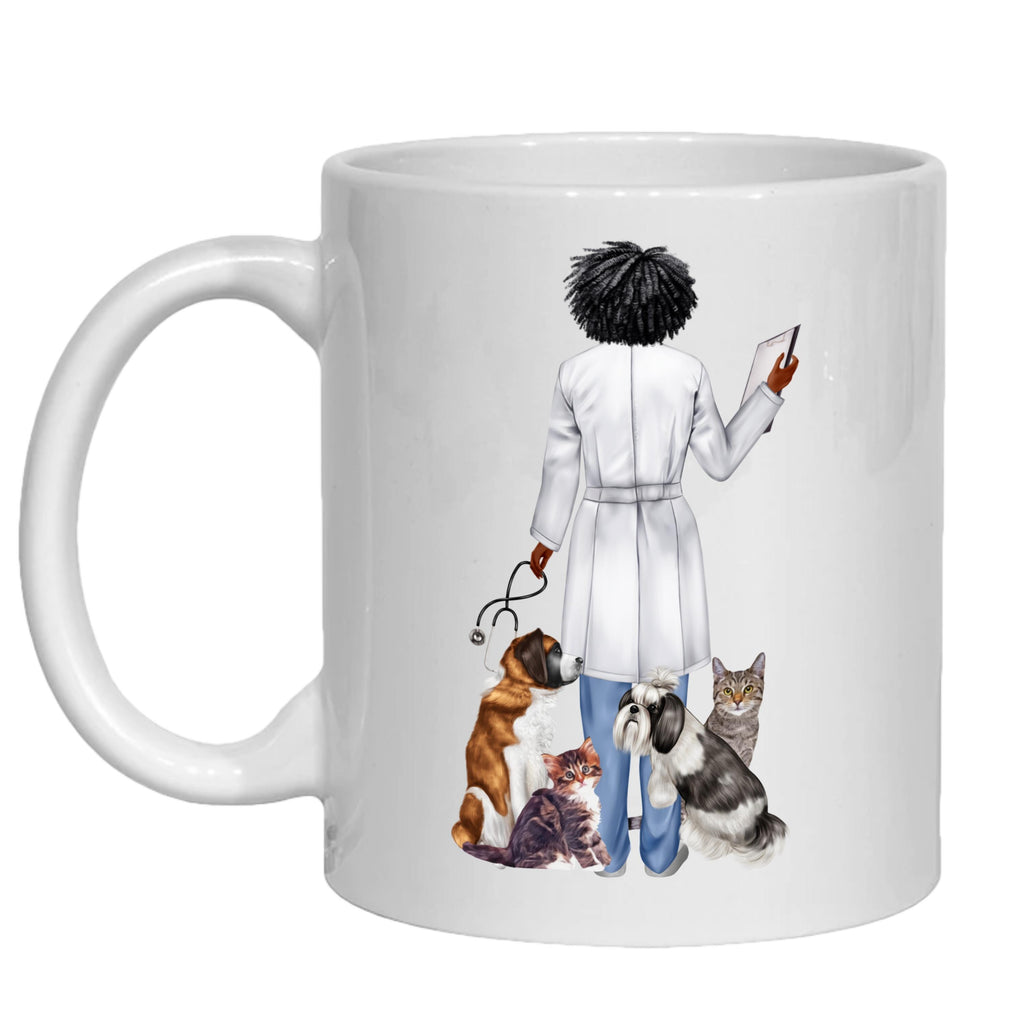 Vet Mug Personalised Woman Veterinarian Nurse Animal Doctor