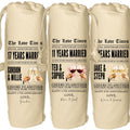 Any year anniversary personalised wine gift bag newspaper