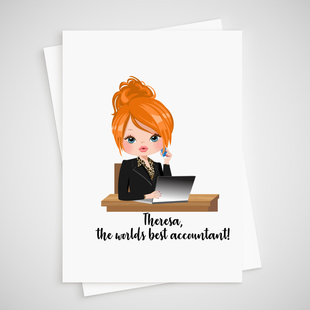 Personalized Accountant Card: Congratulations, Thank You