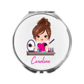 Manicurist Mirror Personalised Nail Tech Compact Gift