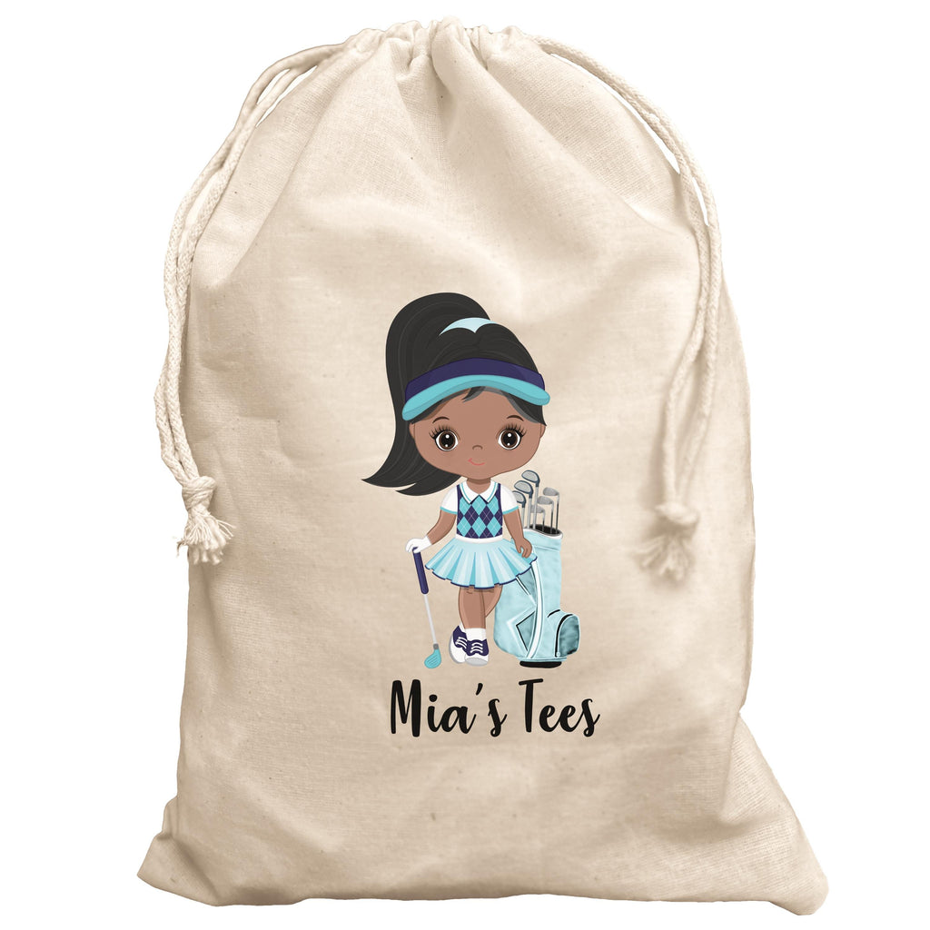 Girls Golf Ball & Tee Bag Golfer Gift Set Personalised