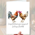 Chicken Engagement Card Personalised