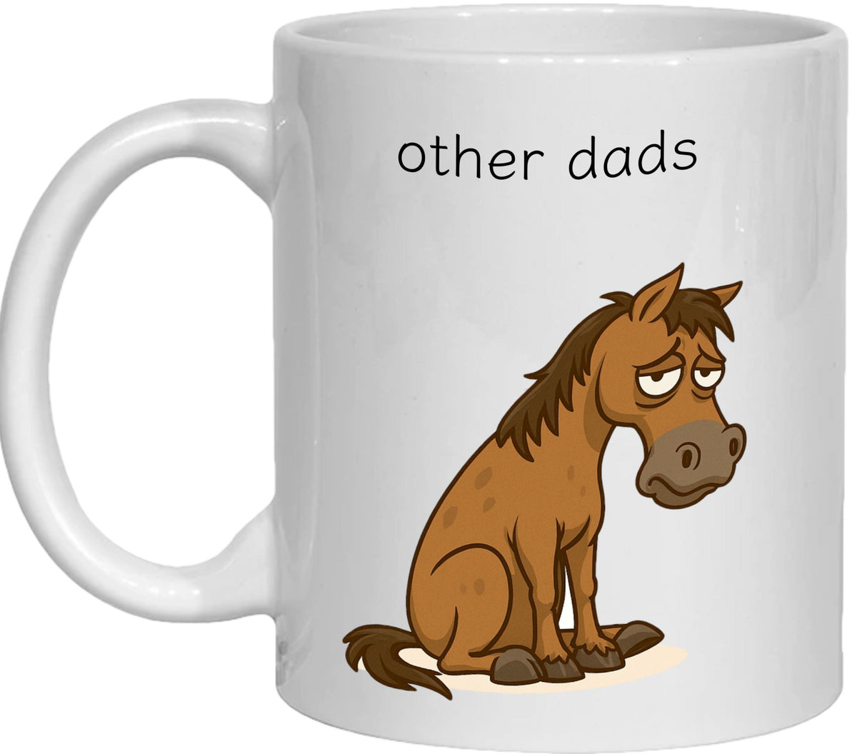 Personalised Best Dad Mug gift for father, cowboy, papa, grandad, horse
