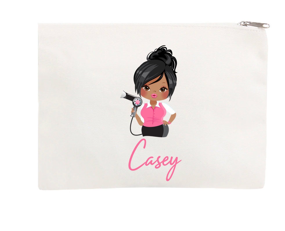 Hairdresser Bag Personalised hairbands hairgrips hair stylist clips gift cosmetics