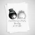 Bowling Wedding Card Personalised Ten-Pin Skittles
