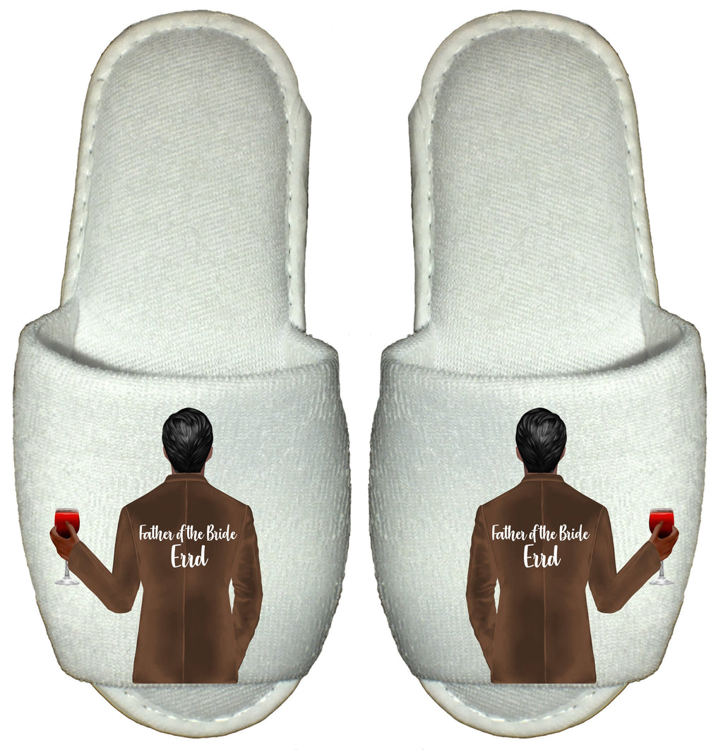 Personalized Groom Spa Slippers, Wedding Party Gifts