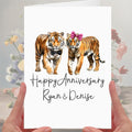 Tiger Anniversary Card Personalised