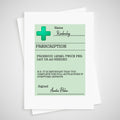 Prescription Card for Prosecco Personalised Get Well Soon