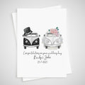 Campervan Wedding Card Personalised Camping Theme Motorhome Bride Groom