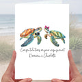 Sea Turtle Engagement Card Personalised
