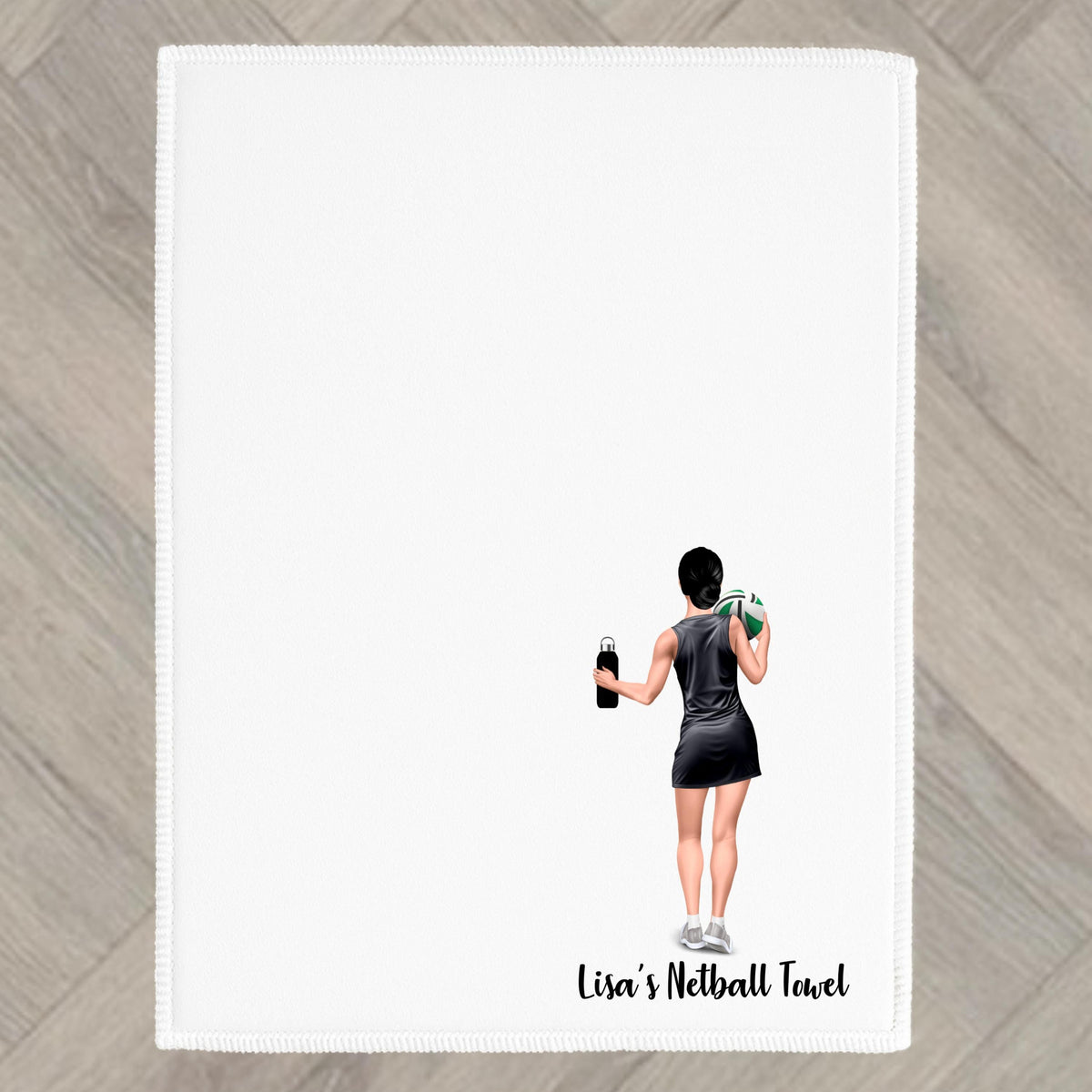 Netball Towel Personalised fitness gym exercise Woman Present Gift