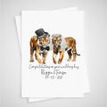 Tiger Wedding Card Personalised Bride & Groom