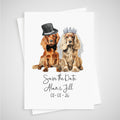 Cocker Spaniel Save the Date Wedding Card Dog