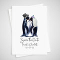 Penguin Save the Date Wedding Card