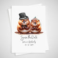Beaver Save the Date Wedding Card
