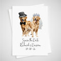 Golden Retriever Save the Date Wedding Card