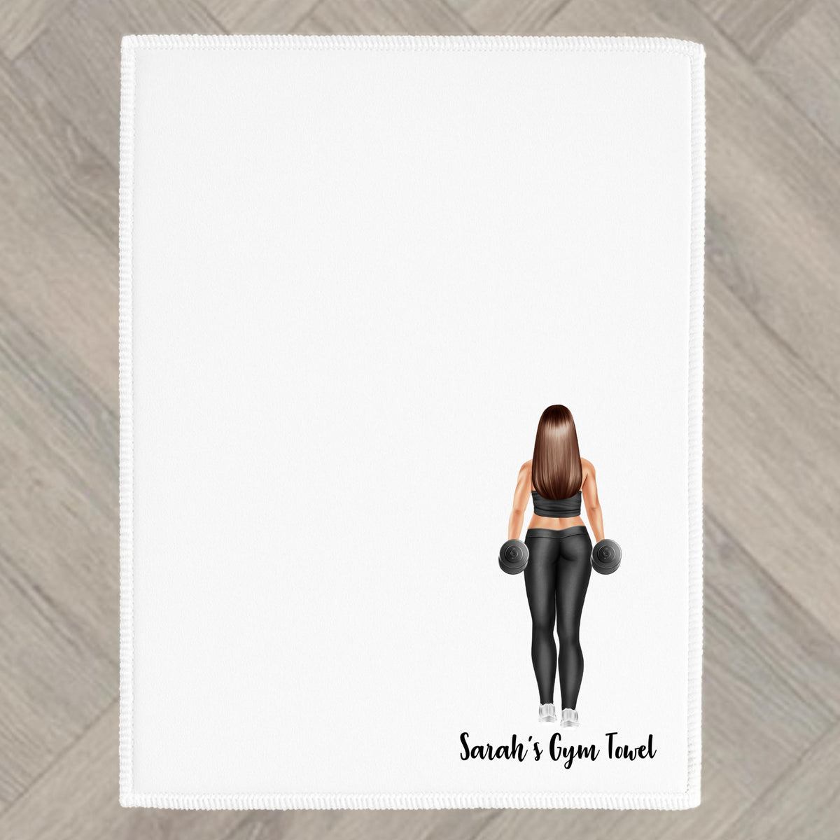 Gym Towel Personalised fitness exercise Woman Present Gift
