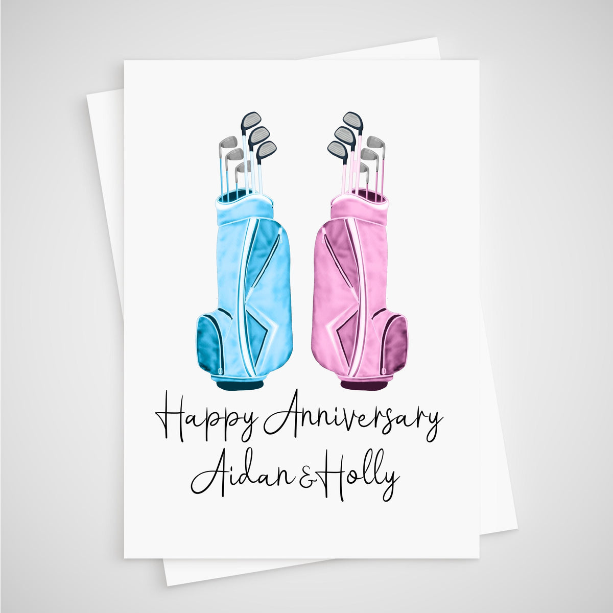 Golf Club Anniversary Card Personalised