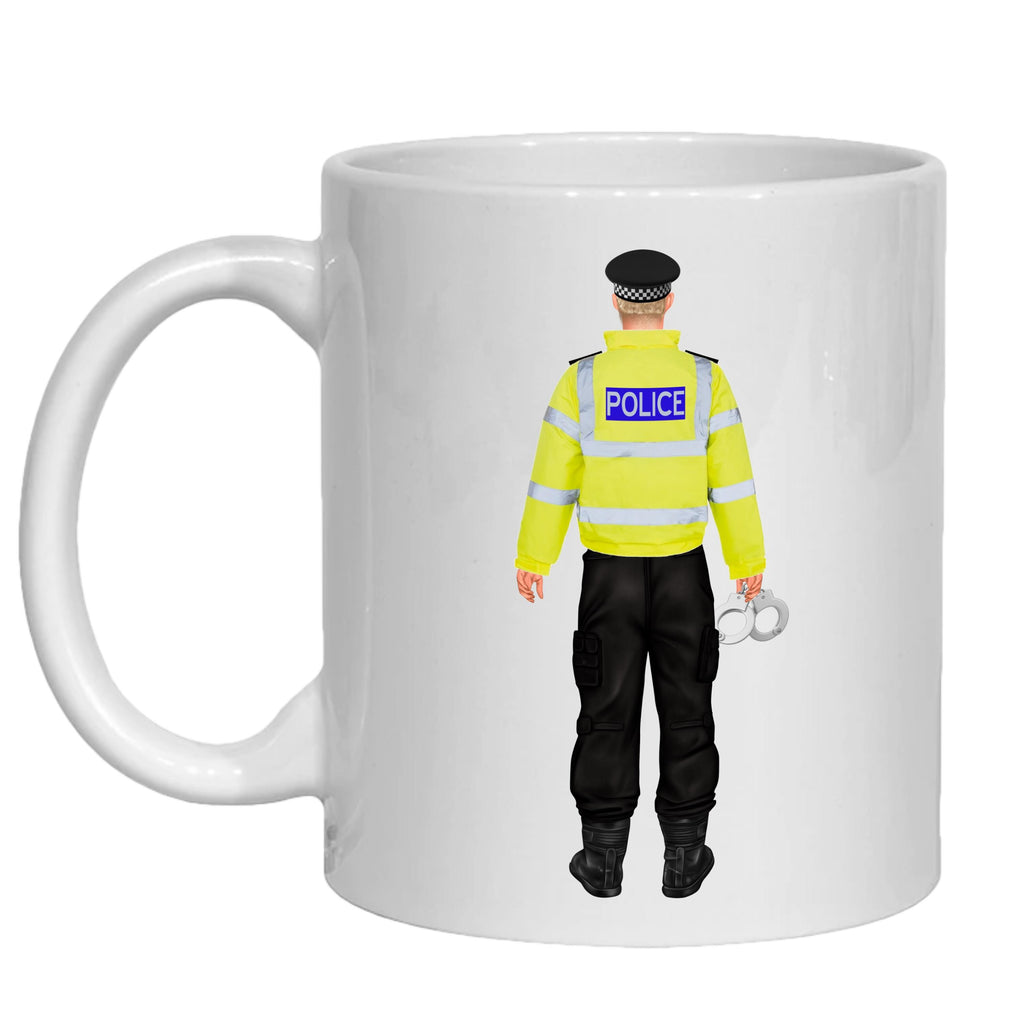 Policeman Mug Personalised Retirement Gift - sergeant, pc, dc, detective