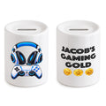 Personalised Gaming Money Box Savings piggy bank gift for gamer