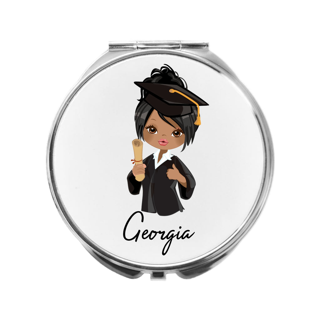 Personalised Graduate Compact Mirror Graduation Gift Woman