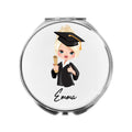 Personalised Graduate Compact Mirror Graduation Gift Woman
