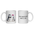 Husky Anniversary Personalised Mug Dogs Gift