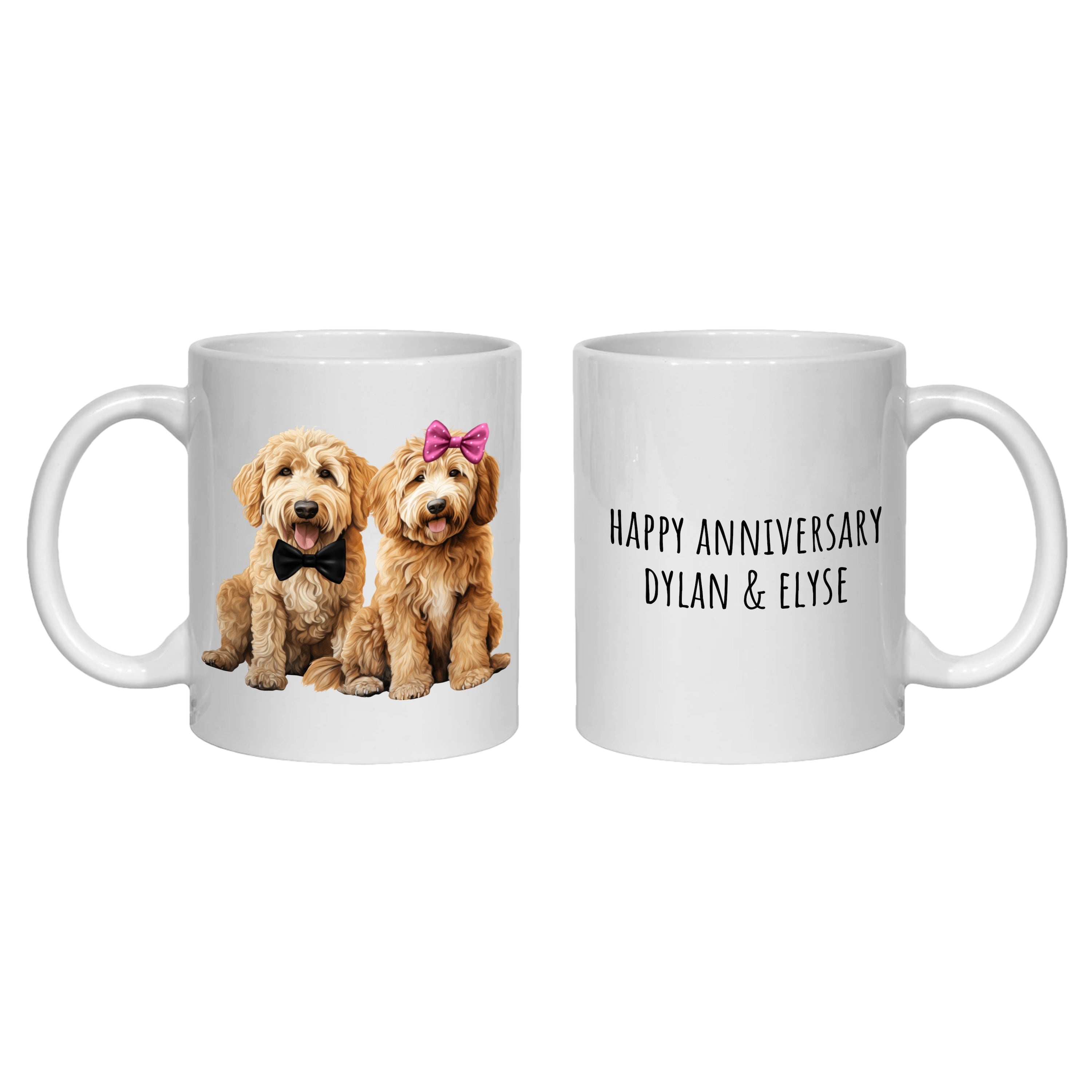 Labradoodle Anniversary Personalised Mug Dogs Gift