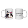 Miniature Schnauzer Anniversary Personalised Mug Dogs Gift