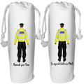 Personalized Policeman Wine Bag: Police Retirement Gift Congratulations