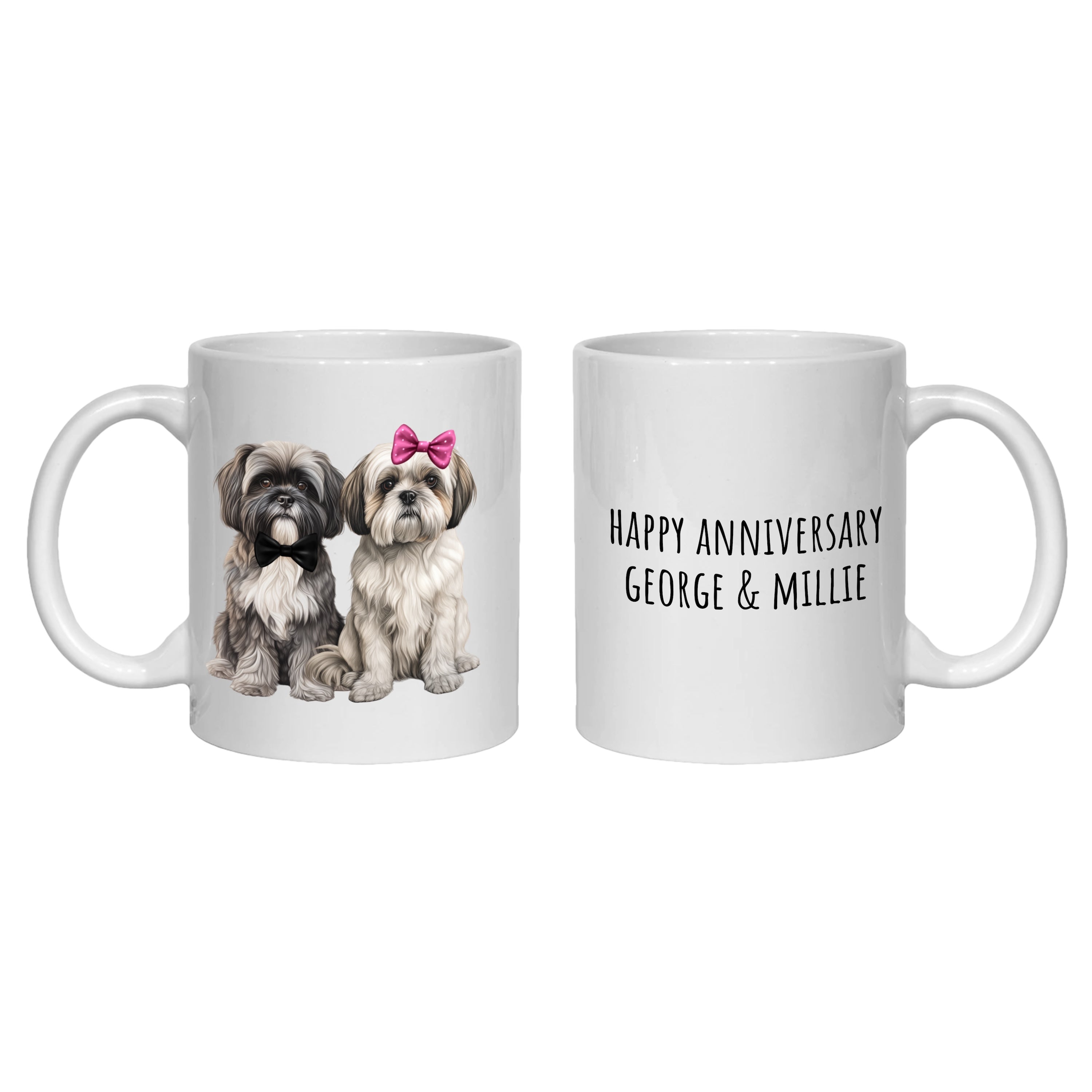 Shih Tzu Anniversary Personalised Mug Dogs Gift