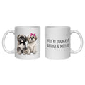 Shih Tzu Engagement Personalised Mug Dogs Gift