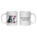 Staffordshire Bull Terrier Staffy Anniversary Personalised Mug Dogs Gift