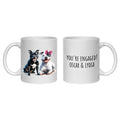 Staffordshire Bull Terrier Staffy Engagement Personalised Mug Dogs Gift